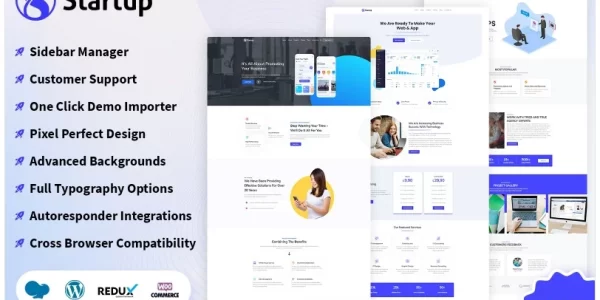 Fresh Startup Business WordPress Theme 1.0.0 GPL Theme