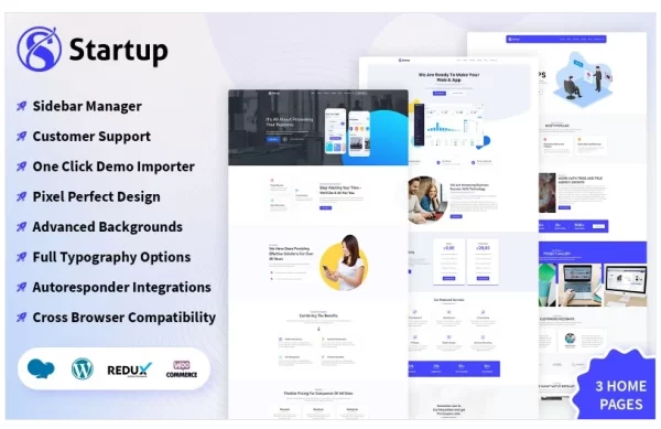 Fresh Startup Business WordPress Theme 1.0.0 GPL Theme