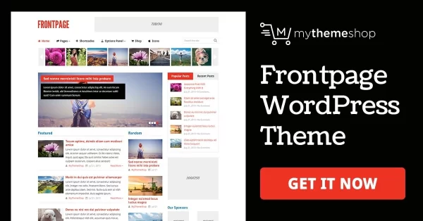 FrontPage WordPress Theme 1.2.2 GPL Theme