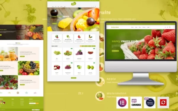 Fruits Store The Elementor Fruits WordPress theme WordPress Theme 1.2 GPL Theme