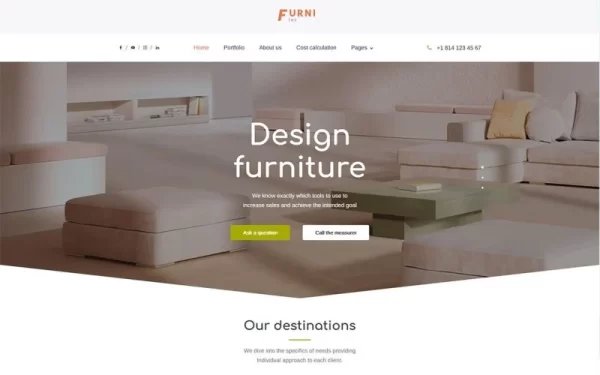 Furnitex furniture design and manufacturer WordPress Theme 1.0.0 GPL Theme