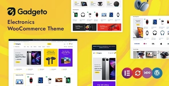Gadgeto Electronics Store Elementor WooCommerce Theme 1.0.0 GPL Theme