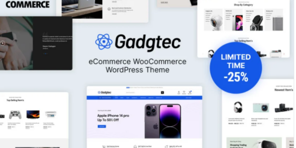 Gadgtec Electronics and Mobile WooCommerce Theme 1.0.0 GPL Theme