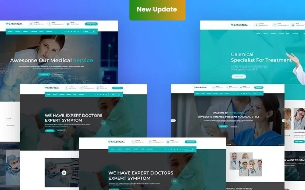 Galenical Medical Health Service Responsive WordPress Theme 2.0.0 GPL Theme
