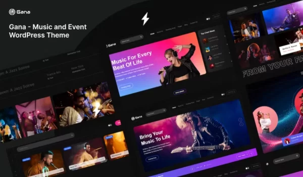Gana Music and Event WordPress Theme 1.0.3 GPL Theme
