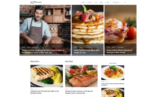 Gastronomix Restaurant WordPress Elementor Theme WordPress Theme 1.1.0 GPL Theme