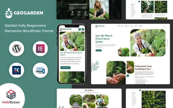 GeoGarden Gardening and Landscaping WordPress Elementor Theme WordPress Theme 1.0 GPL Theme