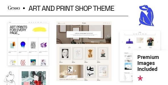 Gesso Art Print Shop Theme 1.0.0 GPL Theme