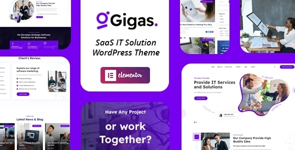 Gigas SaaS WordPress Theme 1.0 GPL Theme