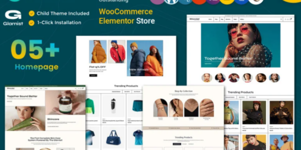 Glamist – Multipurpose WordPress WooCommerce Theme 1.0.0 GPL Theme