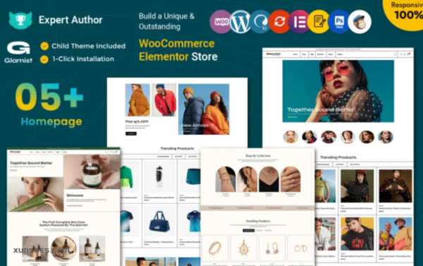 Glamist – Multipurpose WordPress WooCommerce Theme 1.0.0 GPL Theme