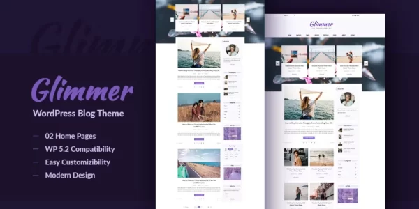 Glimmer Blogging Theme 3.1 GPL Theme