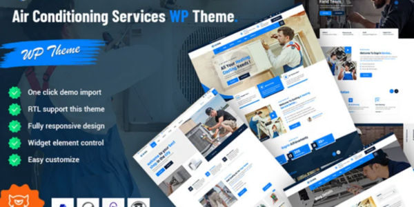 Gogrin Air Conditioning Services WordPress Theme 1.0.0 GPL Theme