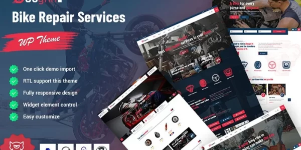 Gogrin Bike Repair Service WordPress Theme 1.0.0 GPL Theme