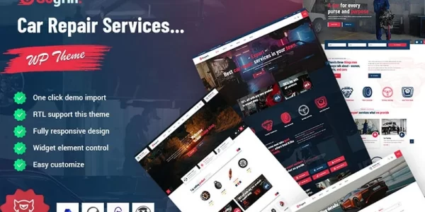 Gogrin Car Repair Service WordPress Theme 1.0.0 GPL Theme