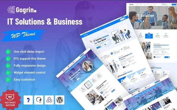 Gogrin IT Solutions Business Service WordPress Theme 1.0.0 GPL Theme