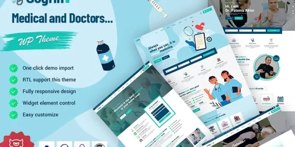 Gogrin Medical and Doctors WordPress Theme 1.0.0 GPL Theme