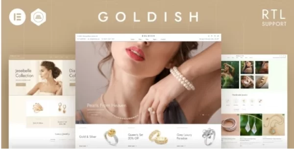 Goldish Jewelry Store WooCommerce Theme 3.12 GPL Theme