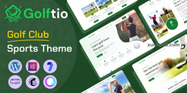 Golftio Golf Club Sports WordPress Theme 1.0.0 GPL Theme