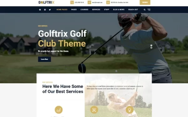 Golftrix | Golf Club WordPress Theme 1.0.0 GPL Theme