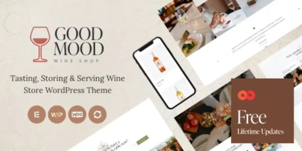 Good Mood  – Wine Shop WordPress Theme 1.0 GPL Theme