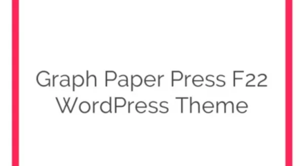 Graph Paper Press F22 WordPress Theme 1.0.1 GPL Theme