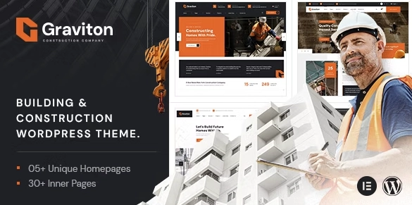 Graviton Construction WordPress Theme 1.0 GPL Theme