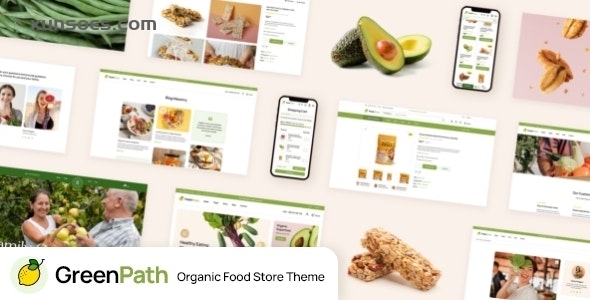 GreenPath Organic Food Store WordPress Theme 1.0.0 GPL Theme