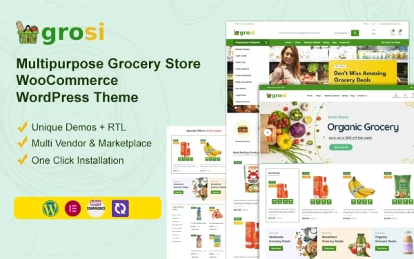 Grosi Grocery Store WooCommerce WordPress Theme WooCommerce Theme 1.1.9 GPL Theme