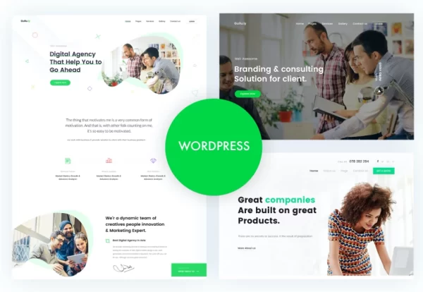 Gullu Agency Multipurpose WordPress Theme 2.0.0 GPL Theme