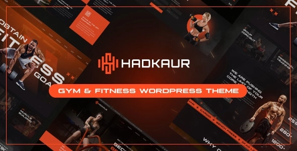 Hadkaur Fitness and Gym WordPress Theme 1.0 GPL Theme