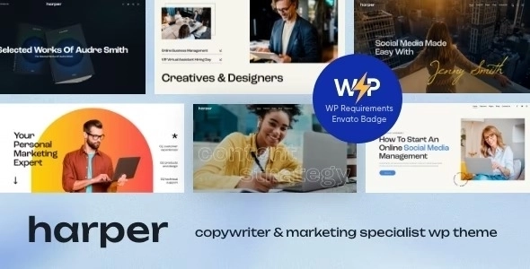 Harper Copywriter Marketing Specialist WordPress Theme 1.0.0 GPL Theme