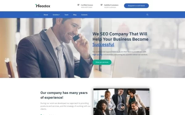 Headox Consulting Services Multipurpose WordPress Elementor Theme WordPress Theme 1.0.0 GPL Theme