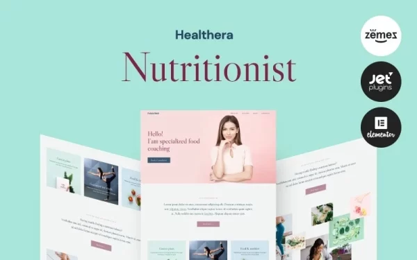 Healthera Certified Nutritionist WordPress Theme 1.0.1 GPL Theme