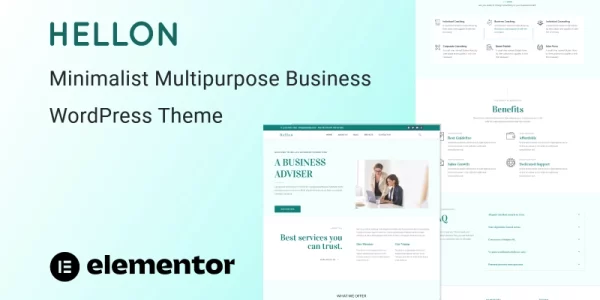 Hellon Minimalist Multipurpose Business WordPress Theme 1.0.0 GPL Theme