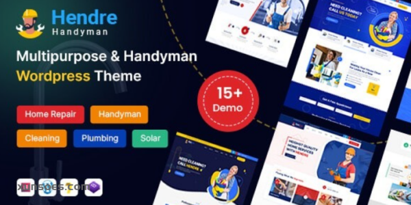 Hendre Repaire, Plumbing Handyman Services WordPress Theme 1.0.0 GPL Theme
