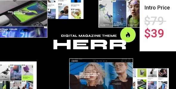 Herr Digital Magazine Theme 1.0 GPL Theme