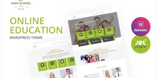High School Online Education Elementor WordPress Theme 1.0 GPL Theme