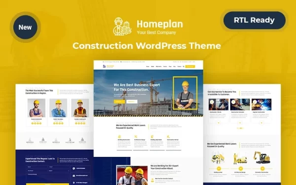 Home plan – Construction WordPress Responsive Theme WordPress Theme 1.0.0 GPL Theme