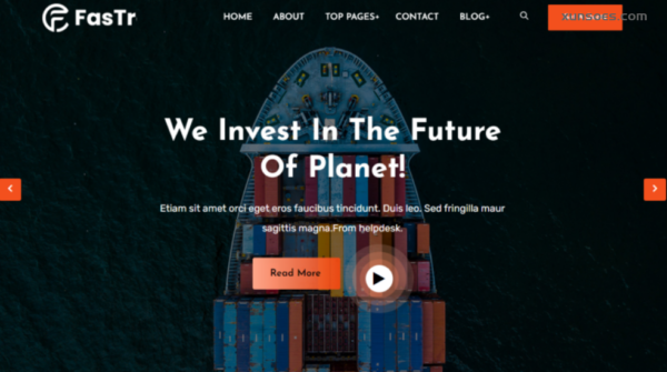 Homen Transportation Delivery WordPress Theme for Logistics 1.0.0 GPL Theme