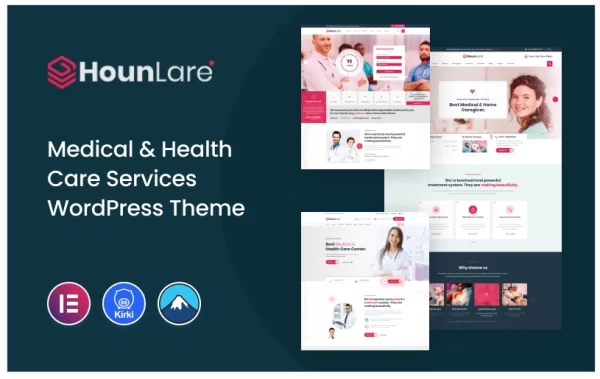 Hounlare – Medical Health Care Services WordPress Theme 1.0 GPL Theme