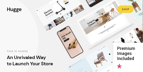 Hugge Elementor WooCommerce Theme 1.0 GPL Theme