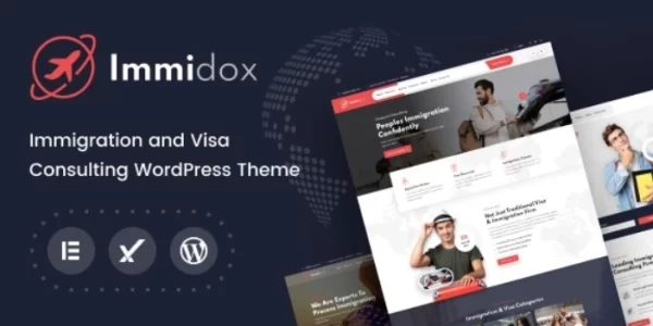 Immidox Immigration and Student consultancy WordPress Theme + RTL 1.0 GPL Theme
