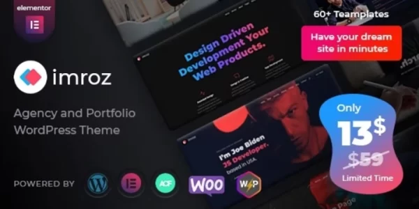Imroz Agency Portfolio Theme 1.6.0 GPL Theme
