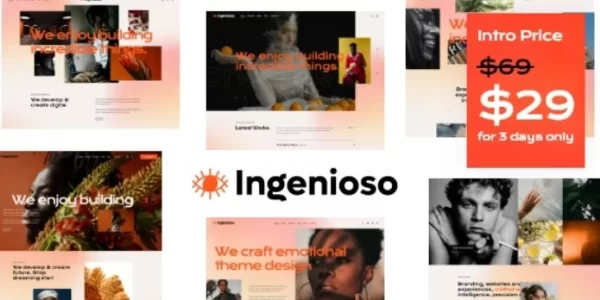 Ingenioso Creative WordPress Theme 1.0 GPL Theme