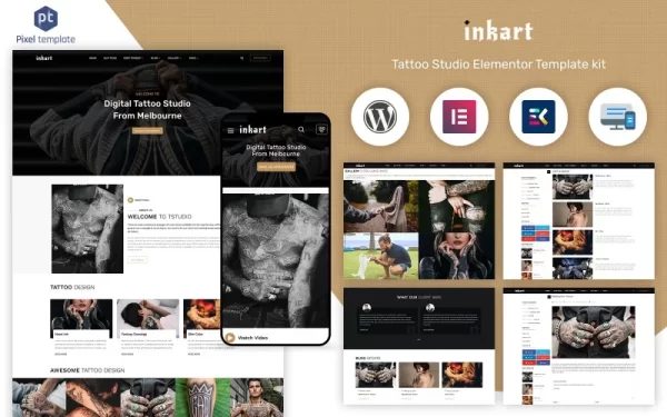 InkArt Tattoo Studio Artist WordPress WordPress Theme 1.0 GPL Theme
