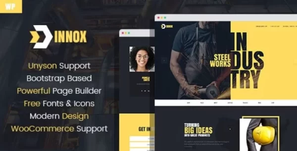 Innox Industrial WordPress Theme 1.0.3 GPL Theme