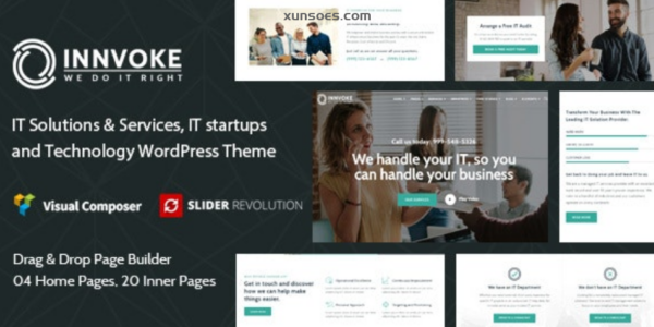 Innvoke  – IT Solutions Services WordPress Theme 1.0.0 GPL Theme