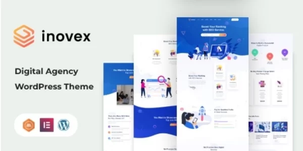 Inovex SEO Marketing Agency WordPress Theme + RTL 1.0 GPL Theme