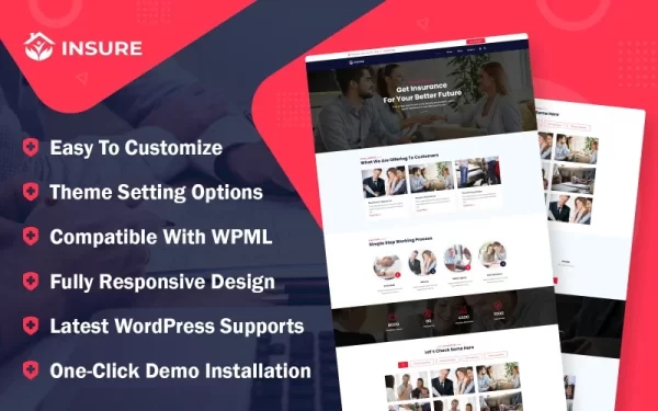 Insure Insurance Agency Business WordPress Theme 1.0.0 GPL Theme